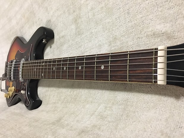 Silvertone 1412 Mosrite Copy 1970 Sunburst | Reverb