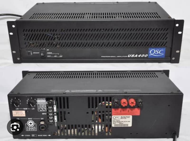 【良品】QSC USA400 真空管パワーアンプ 良品】QSC USA400 真空管パワーアンプ