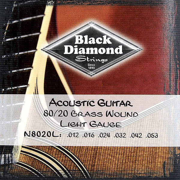 Black Diamond Strings 80/20 Brass Wound Acoustic Guitar Reverb UK