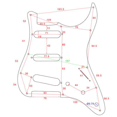Allparts White 11-Hole Pickguard for Stratocasters image 2