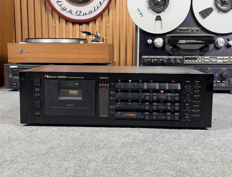 EXCELLENT NAKAMICHI DRAGON A801 CASSETTE DECK – USA 120V Version- 1-YEAR WARRANTY – LEGENDARY AUTO REVERSE  			