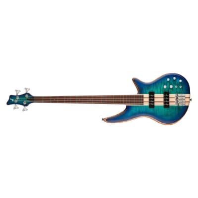 Jackson Pro Series Spectra Bass SBFM IV 4-String Right-Handed Bass Guitar with Multi-Laminated Body and Caramelized Jatoba Fingerboard (Chlorine Burst) image 6