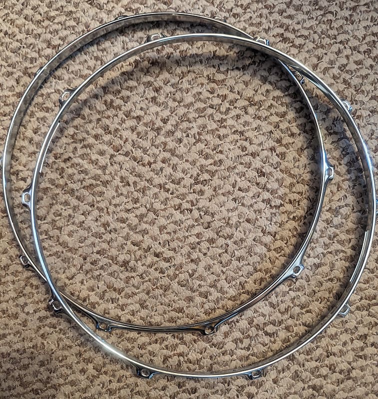 14" 10 Lug Die Cast Snare Drum Hoops Vintage? | Reverb