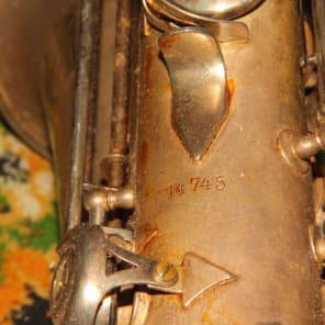 VINTAGE Alto saxophone Weltklang, for restoration 1975 image 6