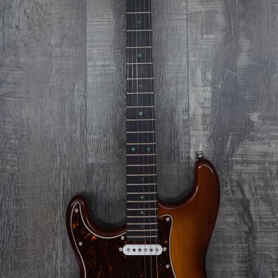 AIO S4 Left-Handed Electric Guitar - Sunburst (Brown Pickguard) w/ Gator GC-Electric-A Case image 3