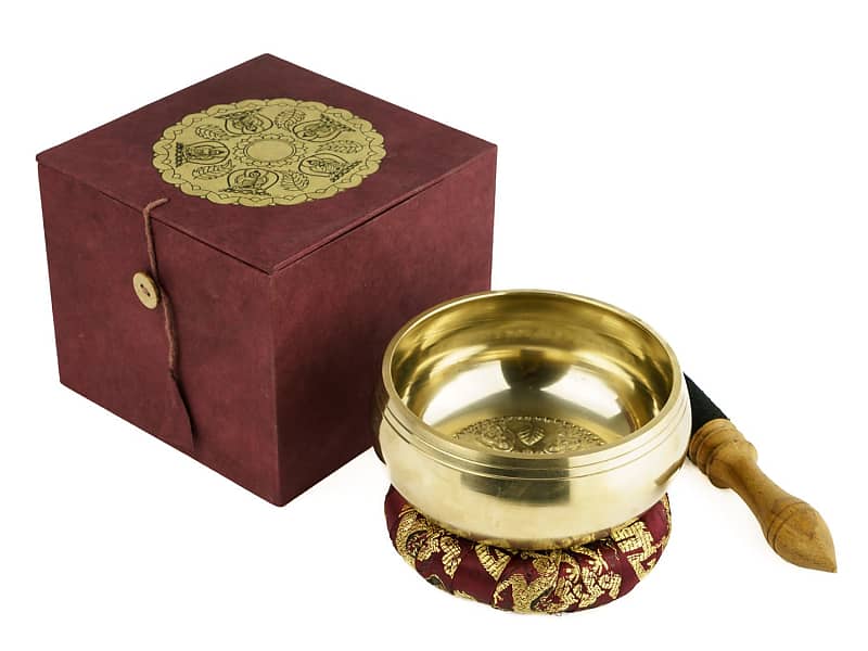 5011-L Dhyani Buddha Singing Bowl Gift Set - Music Instrument for Meditation image 1