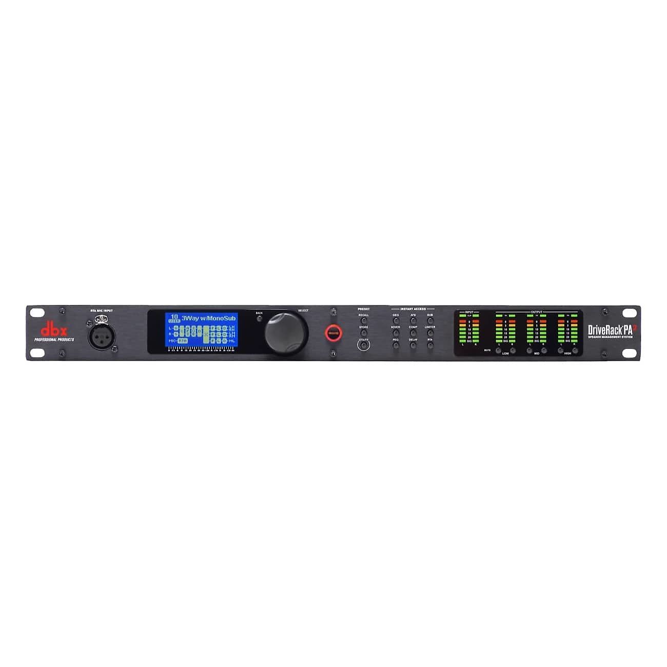 dbx DriveRack PA2 Complete Loudspeaker Management System | Reverb