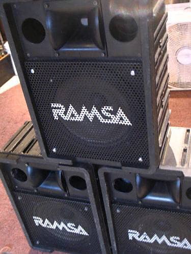 Panasonic THREE Ramsa WS-A200 Speakers ? Black | Reverb