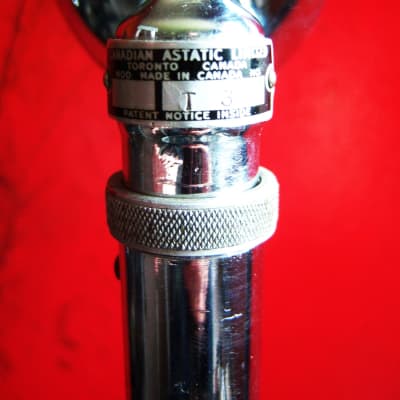 Vintage 1950's Canadian Astatic T-3 crystal "bullet" microphone High Z harp mic  prop display JT30 D104 image 5