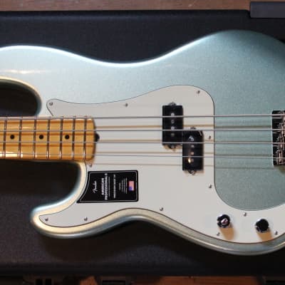 Fender American Professional II Precision Bass Left-Handed Mystic Surf Green image 2