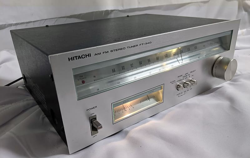Hitachi FT-340 AM/FM Stereo Tuner 1978 Stainless | Reverb