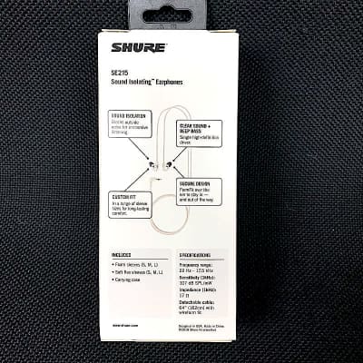Shure Sound Isolating Ear Buds SE215 Clear image 2
