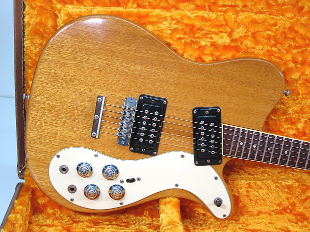 Vintage 1972-1973 Mosrite 350 Stereo Solid Body Electric Guitar Natural Mahogany Clean All Original! image 1