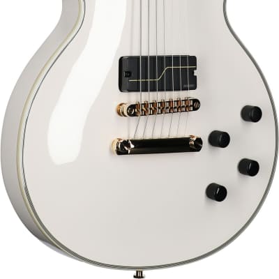 Epiphone Matt Heafy Les Paul Custom Origins Electric Guitar, 7-String (with Case), Bone White image 3