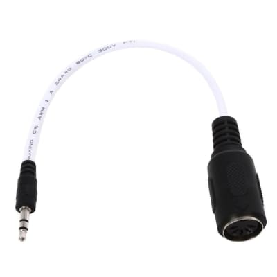 1010 Music Male 3.5 mm TRS to Female 5-pin DIN MIDI Adapter image 2