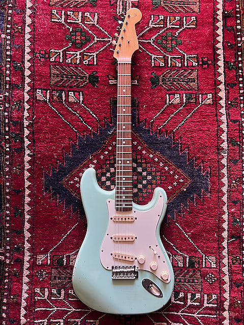 MJT / Fender Stratocaster 2015-2021 - Daphne Blue Nitro image 1