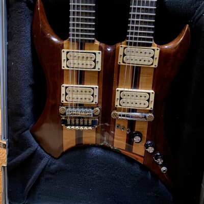Ribbecke Double Neck 6 and 12 String Rock’n Electric Guitar  1981 Natural for sale