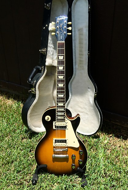 1998 Epiphone Les Paul Standard Japan Gibson Headstock style, Case