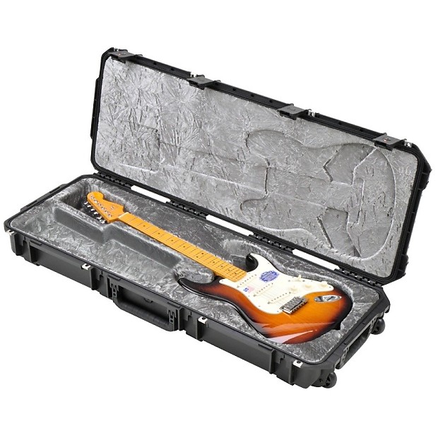 SKB 3i-4214-66 Injection Molded Strat/Tele Electric Guitar Flight Case w/ TSA Latches & Wheels image 3