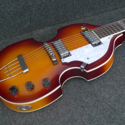 Hofner HI-459-SB Ignition PRO Beatle 6 String Electric Guitar Sunburst Violin Body Shape WITH CASE image 2