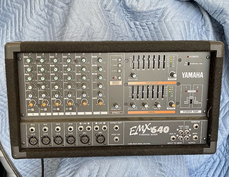 Yamaha EMX 640 powered mixer Early 2000’s Reverb