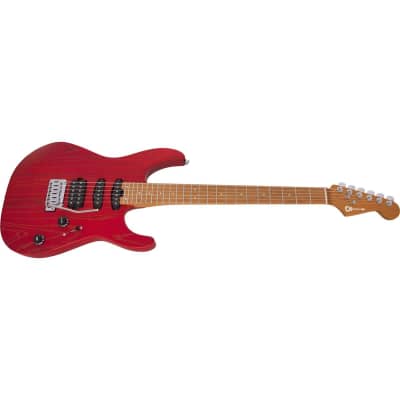 Charvel Pro-Mod DK24 HSS 2PT CM Ash Electric Guitar, Caramelized Maple Fingerboard, Red Ash image 14