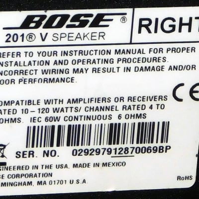 Bose 201V bookshelf speakers pair image 7