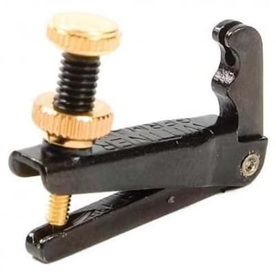 Wittner Fine Tuners for Violin Viola and Cello - 15 1/2" / Viola / Black with Gold Screw & Nut image 1