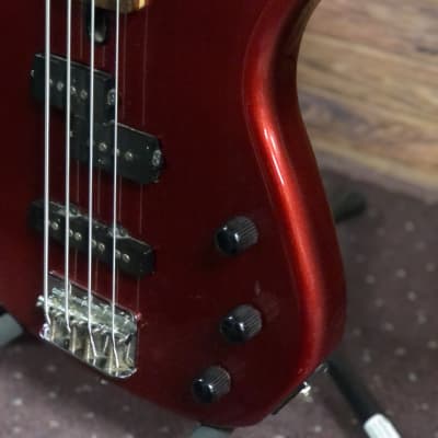 Yamaha RBX170 4-String Bass Guitar Metallic Red image 7
