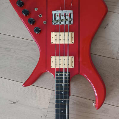 Kramer XL 8 string bass 1980 Red image 2