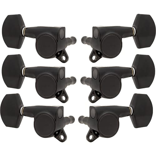 Black Tuners - Gotoh, Large Schaller-style Knob, 3 per side | Reverb