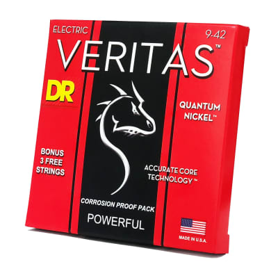 DR Strings Veritas Coated Core Technology Electric Guitar Strings: Light 9-42 image 4