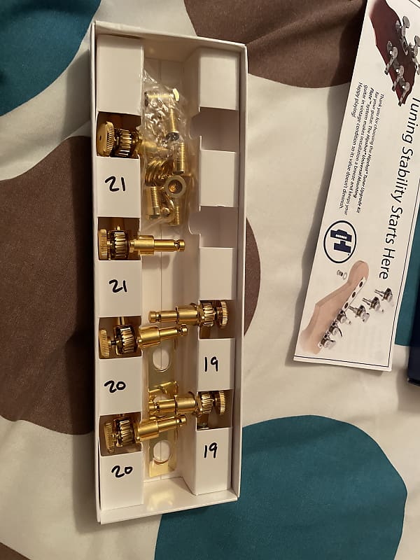 Hipshot Open Gear Locking Tuners Gold 6inLine Reverb UK