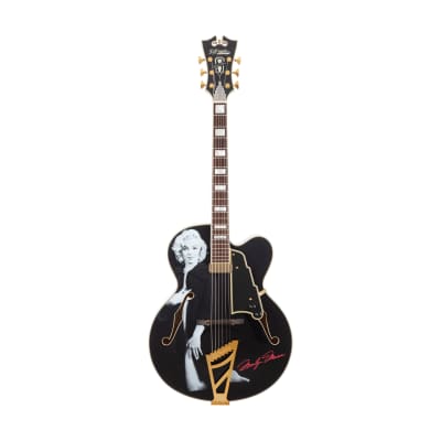 D'Angelico Excel Ltd Ed Marilyn Monroe EXL-1 Hollow-Body Electric Guitar, Black, S160063845 for sale