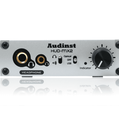 AUDINST HUD-mx2 Audiophile USB Audio DAC & Headphone Amp (Silver 