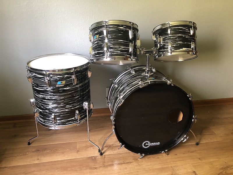 Ludwig Hollywood Drum Set Black Oyster Reverb   Qz13h6kkly0ex3fhxbjb 