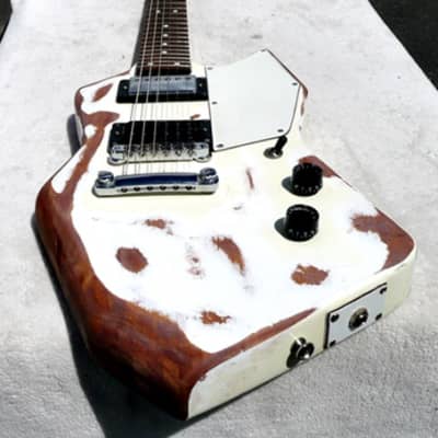 PV MUSIC RELIC Custom Built "White Modern Relic" Electric Guitar - Plays / Sounds Great image 6