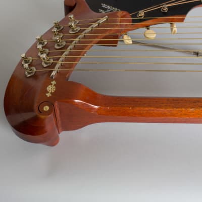 Gibson  Style U Harp Guitar (1917), ser. #39406, original black hard shell case. image 10