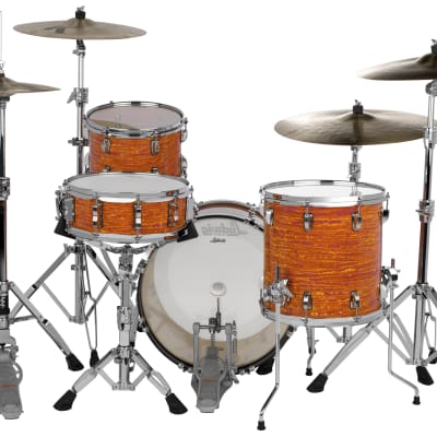 Ludwig Pre-Order Classic Maple Mod Orange Fab 14x22_9x13_16x16 Kit Shell Pack Drums | Special Order | Authorized Dealer image 4
