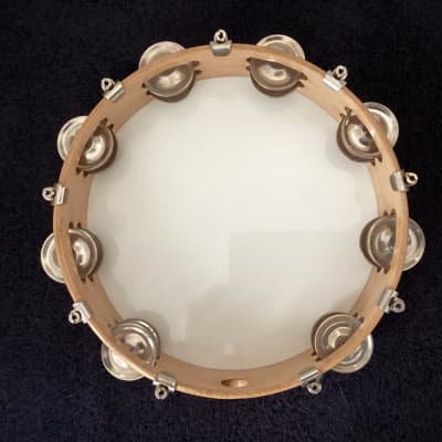 Ludwig 10” Tunable Wood Shell Tambourine Double-Row Jingles image 3