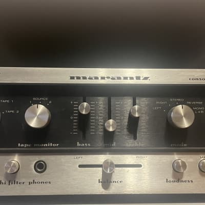 Marantz 1070 Stereo Amplifier 1980’s Silver/Black image 2