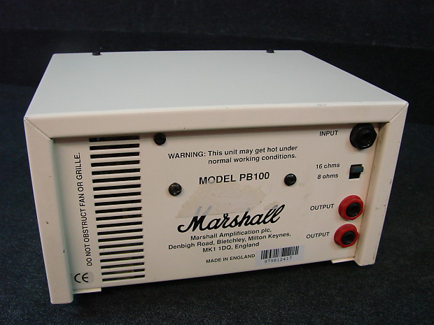 Marshall PB100 Power Brake White Inductive Speaker Attenuator PB-100