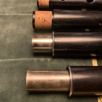 Murray Ebony flute with silver rings First period - Natural image 9