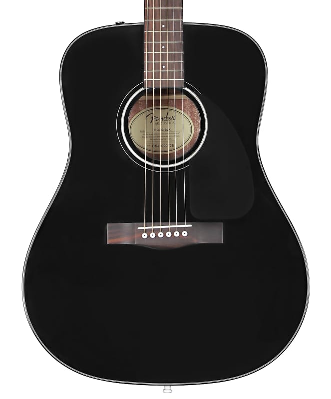 NEW Fender CD-60 Dreadnought V3 w/Case - Black (039) | Reverb