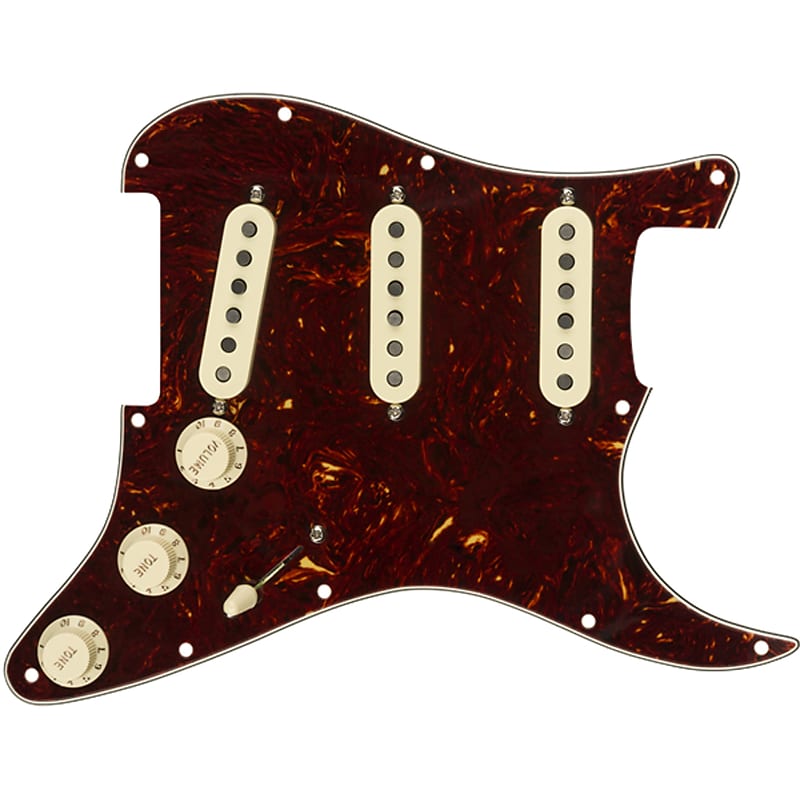 Fender Pre-Wired Stratocaster Pickguard Assembly w/Tex Mex Pickups - Tortoise Shell image 1