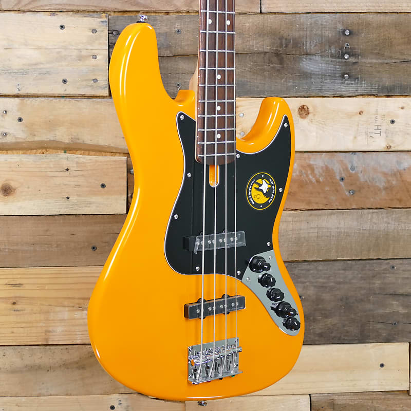 Sire Marcus Miller V3 4-string Jazz Bass Guitar 2022  - Orange - With Matching Headstock - Weight: 9lbs 12oz image 1