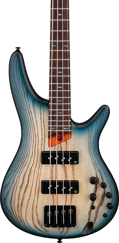 Ibanez SR600E SR Standard 4-String Bass Guitar, Cosmic Blue Starburst Flat image 1