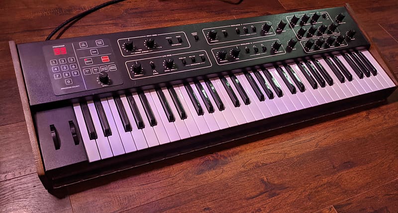 Sequential Circuits Prophet 600 Synthesizer w/ GliGli 2.0, Fatar Keybed, Walnut Sides, Free Case image 1