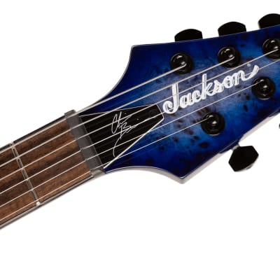 Jackson Pro Series Signature Chris Broderick Soloist HT6P Transparent Blue image 7