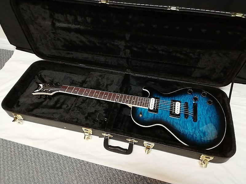 Dean Thoroughbred X Quilt Maple electric GUITAR New - Trans Blue Burst w/  General Case